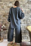 Santos Cushion Cotton Heathcliff Blouse Charcoal
